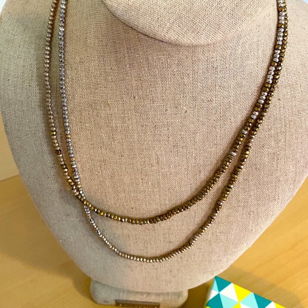 Stella and Dot Rossdale necklace - mixed metal